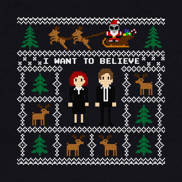 I WANT TO BELIEVE IN UGLY CHRISTMAS by MadHorse